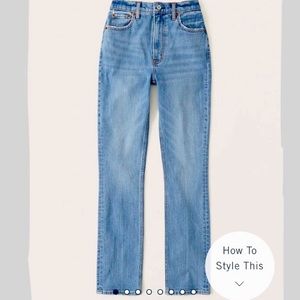 Abercrombie & Fitch 90’s Slim Straight Ultra High Rise Jeans Size 25 R